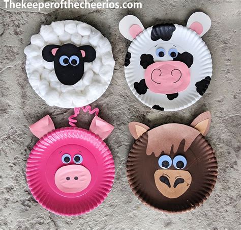 Paper Plate Farm Animals | Animal crafts for kids, Paper plate crafts for kids, Farm animal crafts