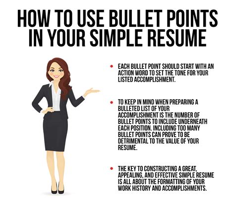 Simple Resume Format | Using Bullet Points In Your Simple Resume