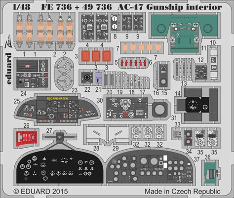 AC-47 Gunship interior S.A. 1/48 - Eduard Store