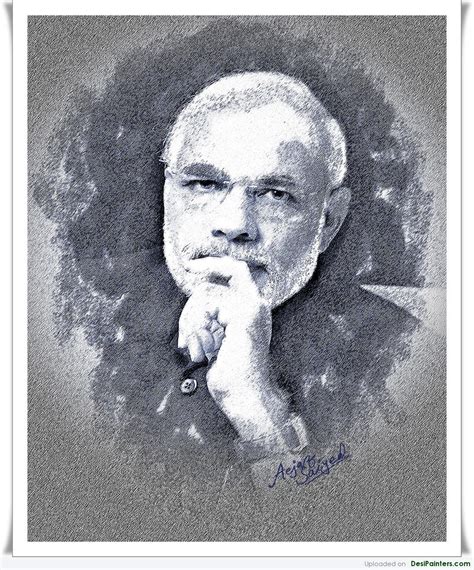 Narendra Modi Sketch - Desi Painters