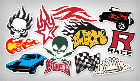 Flame & Racing Stickers | StickerYou Products - StickerYou