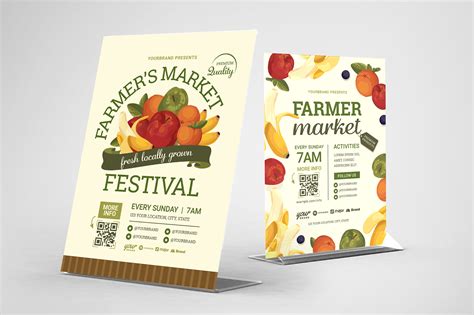 Farmers Market Flyer Templates [PSD, Ai, Vector] - BrandPacks