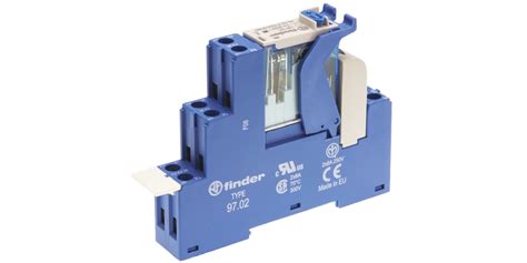 Finder 24V dc DPDT Interface Relay Module DIN Rail Mount - RS ...