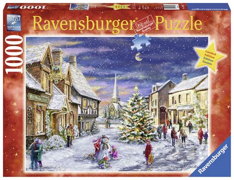 Christmas Village, 1000 Pieces, Ravensburger | Puzzle Warehouse