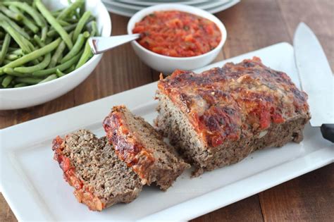 Italian Meatloaf with Marinara Parmesan Crust (gluten-free, paleo)