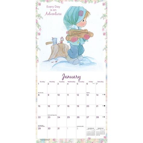 Precious Moments 2023 Wall Calendar - Printable Word Searches