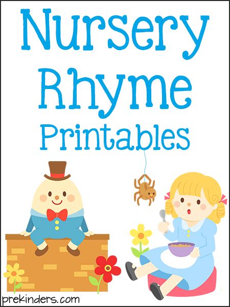 Nursery Rhyme Printables - PreKinders