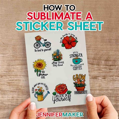 Make Waterproof Stickers with a Sublimation Sticker Sheet - Jennifer Maker