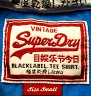 Clothing Label SuperDry #wovenlabel | Woven labels, Printing labels, Vintage labels