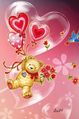 Cute Animated Love Heart Wallpapers For Mobile