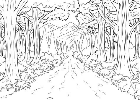 Jungle Coloring Page