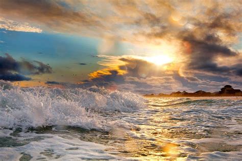 From the Gulf of Mexico at Pensacola Beach after a thunderstorm. I took ...