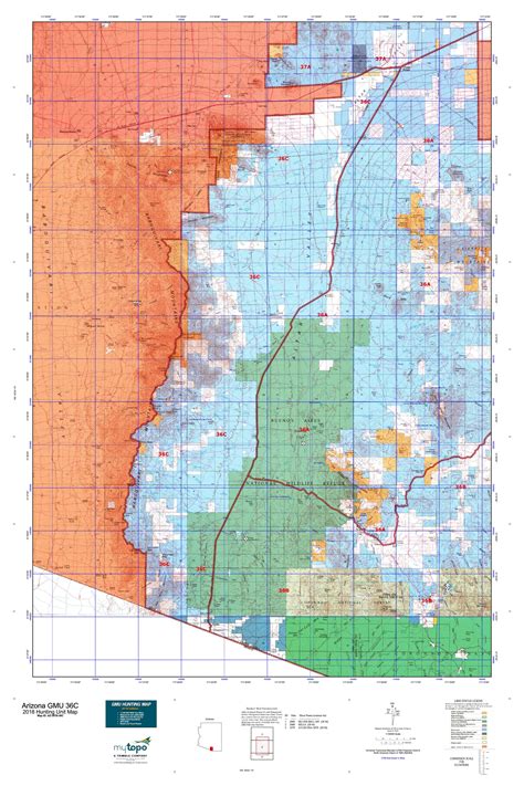 Arizona GMU 36C Map | MyTopo