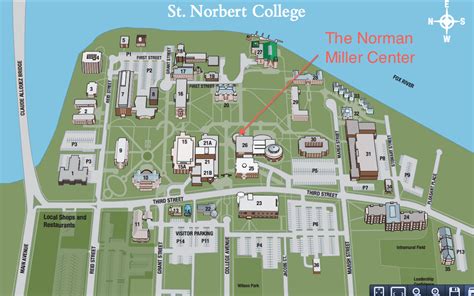 St Norbert College Campus Map - College Map