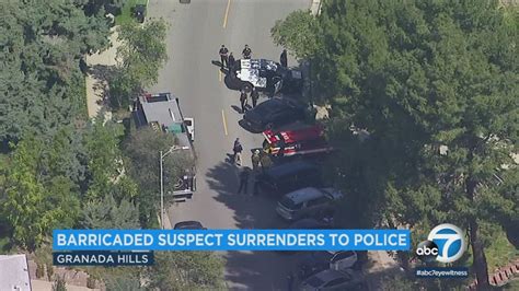 Granada Hills standoff ends after SWAT team responds to report of armed suspect, assault - ABC7 ...