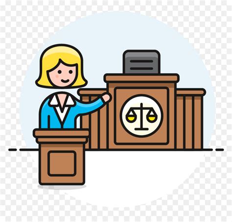 09 Lawyer Court - Lawyer Clipart, HD Png Download - vhv