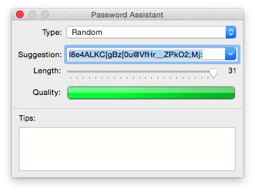 Using the OS X Keychain to store and retrieve passwords