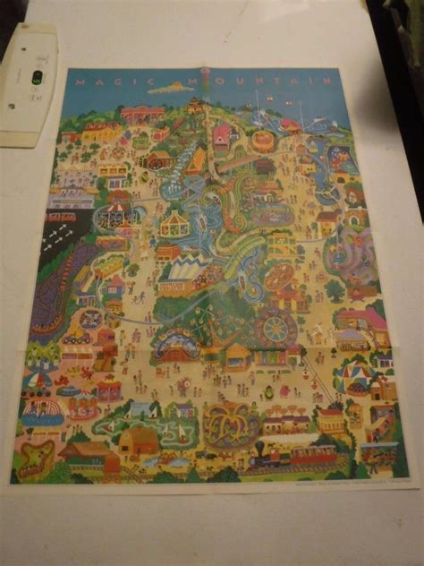 1973 Magic Mountain Map Poster | #1884662769