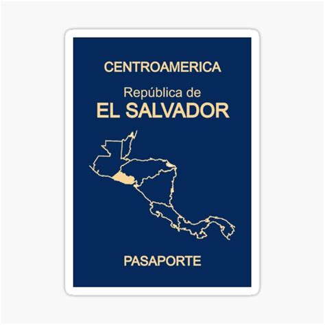 "El Salvador passport " Sticker by HAKVS | Redbubble