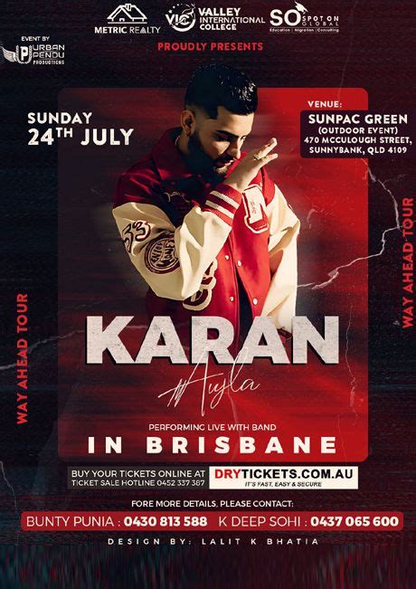 Way Ahead Tour - Karan Aujla Live In Brisbane 2022 - DryTickets.com.au