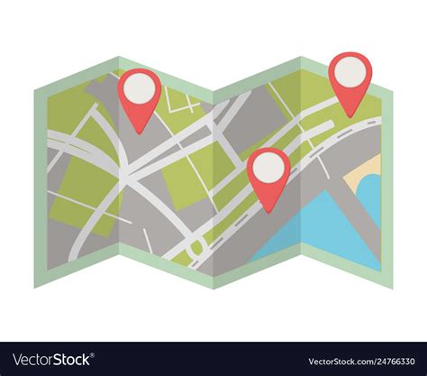 Map location cartoon Royalty Free Vector Image