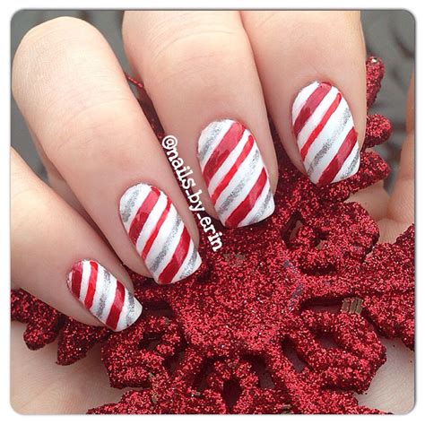 Easy candy cane Christmas nails! To see all my nail art, please check out my Instagram @ nails ...