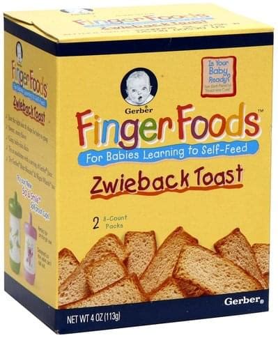 Gerber Zwieback Toast - 4 oz, Nutrition Information | Innit