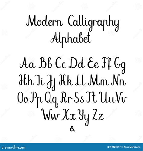 Modern Calligraphy Letters Uppercase