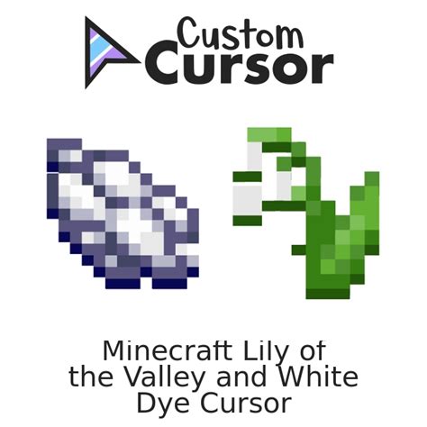 Minecraft Lily of the Valley and White Dye cursor – Custom Cursor