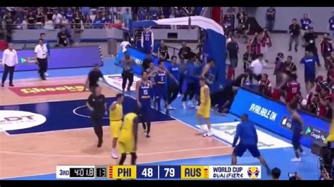 FIBA Australia vs. Philippines fight! (Lakad Matatag meme/version) - YouTube