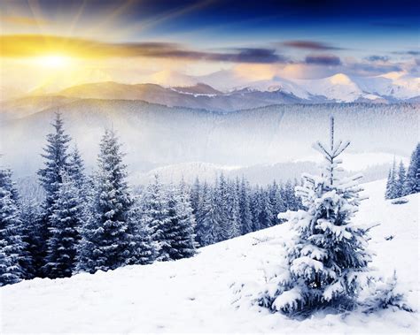 Christmas Mountains Wallpapers - Wallpaper Cave