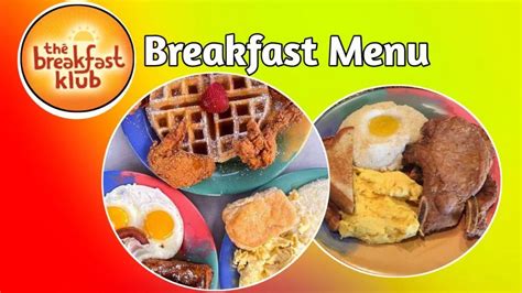 The Breakfast Klub Menu with Prices November 2024