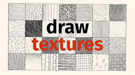 Practice Drawing Textures - YouTube