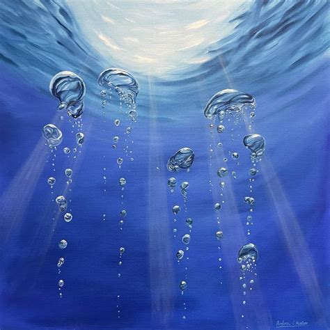 Sunlit Bubbles Painting by ANDREW HASLER | Saatchi Art