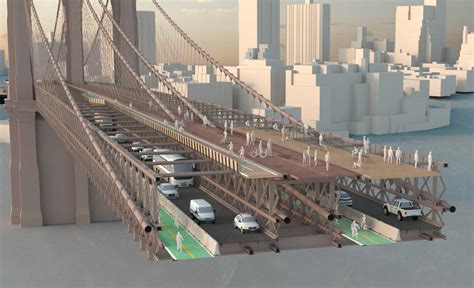 Winners of Reimagining Brooklyn Bridge competition adorn the span with ...