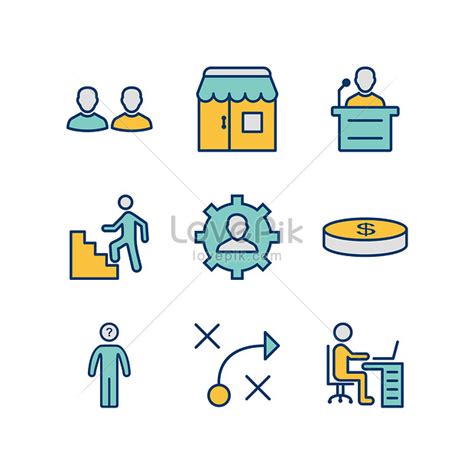 9 icons of business illustration image_picture free download 450053283 ...