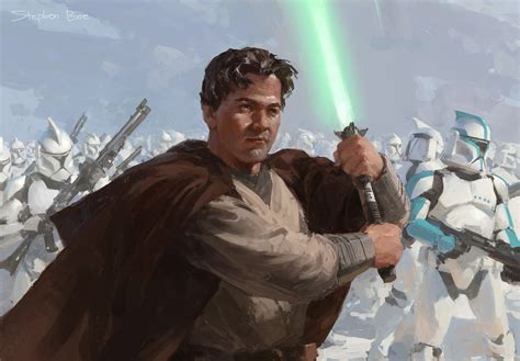 “Jedi General Baylan Skoll” by Stephen Boe - Nerds Love Art