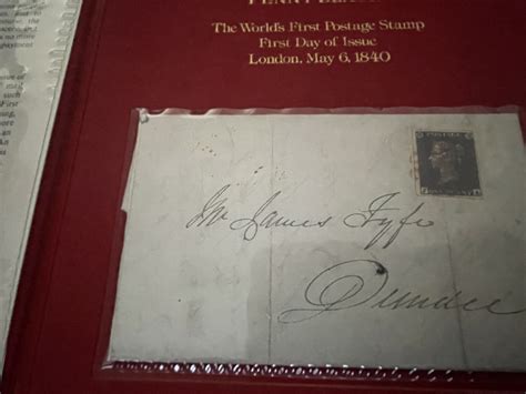 1840 1p PENNY BLACK First Day Of Issue Stamp And Letter | Great Britain ...