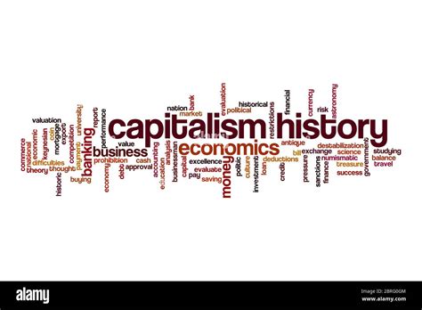 Capitalism history concept on white background Stock Photo - Alamy