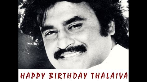 Superstar Rajinikanth Song - Rajini Birthday Anthem - Happy Birthday Thalaiva! - YouTube