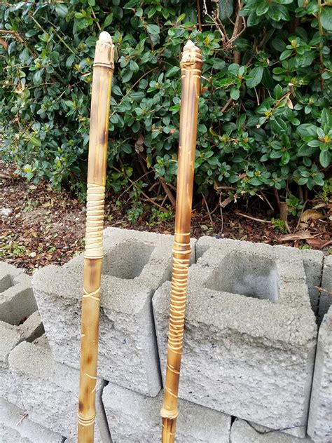 Bamboo Walking Stick | Etsy