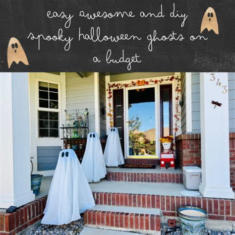 Easy Awesome and DIY Spooky Halloween Ghosts on a Budget - Chas' Crazy Creations