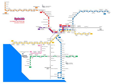 Green Line Los Angeles Map - United States Map