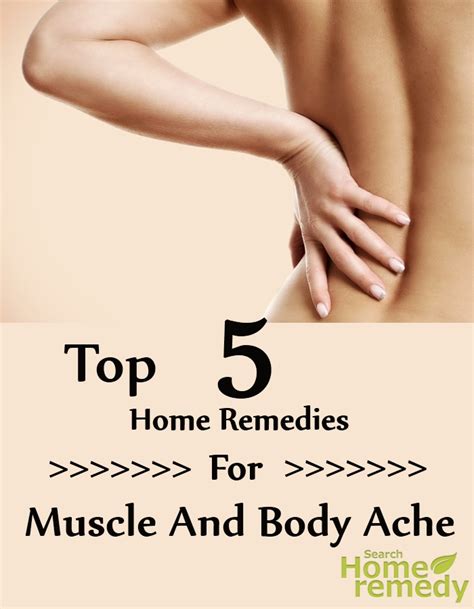 Top Five Easy Home Remedies For Muscle And Body Ache | Search Home Remedy