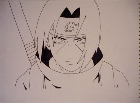 Uchiha Itachi (Lineart) by Hlqb on DeviantArt