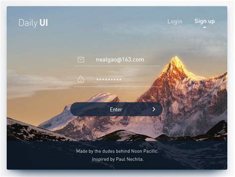 44 Beautiful Sign Up form Designs | Naldz Graphics in 2020 | Login page design, Login design ...