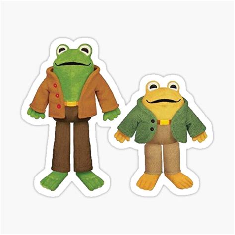 "Frog and Toad Plush Friends" Sticker for Sale by jjoonbug | Redbubble