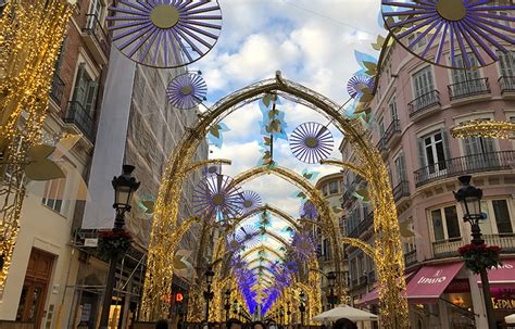 Malaga Christmas Lights in Spain - FemaleSoloTrek