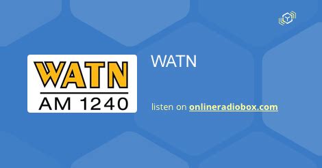 WATN Listen Live - 1240 kHz AM, Watertown, United States | Online Radio Box