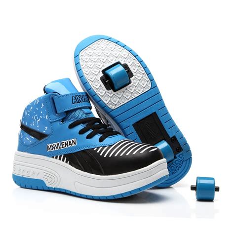 Children Heelys Kids Fashion Sneakers With one / two Wheels Boys Girls ...